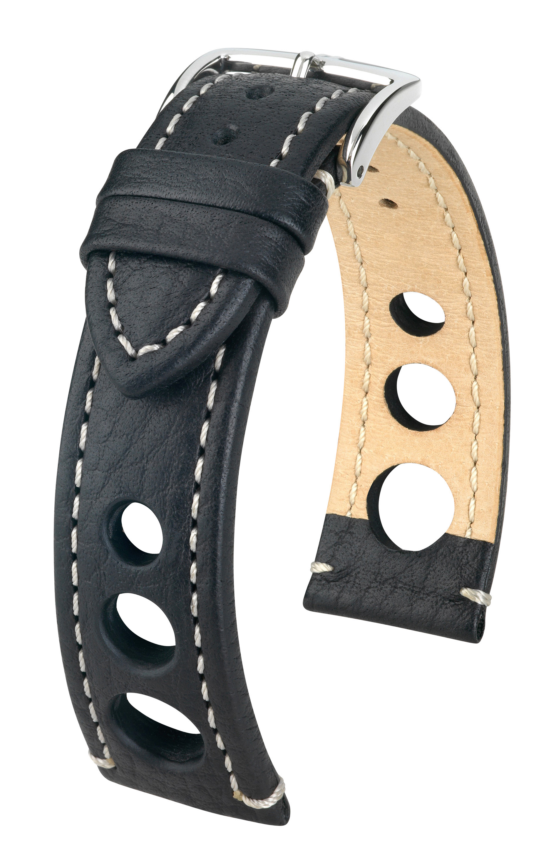 HIRSCH Buffalo Calfskin Watch Band "Rally", 1824 mm, 3 colors, new