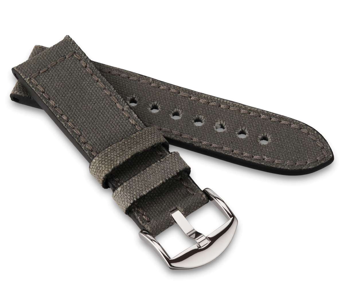 RIOS1931 Uhrenarmband 'Maryland' – Echt Vintage Canvas Mit Handnaht, 22 Mm, Made In Germany